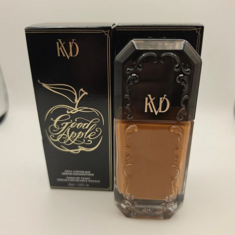 Lot of 2 KVD Beauty Good Apple Serum Foundation Tan 076 Full Coverage 1.01oz NIB